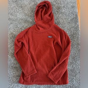 Patagonia Red orange Cowl Neck Sweater